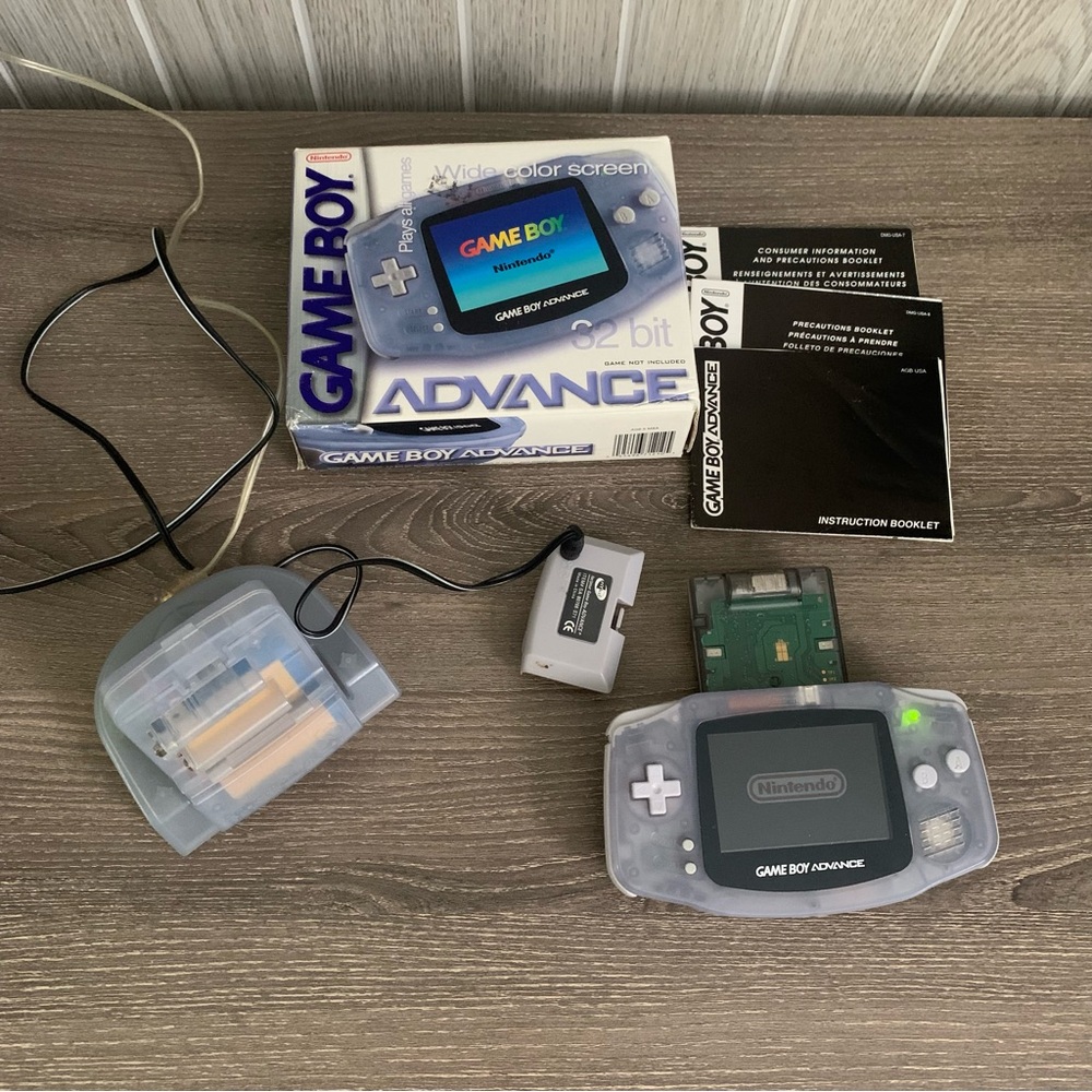 Gameboy Advance Box Manual Little Mermaid II Pinball Game Nyko Interact PowerPak